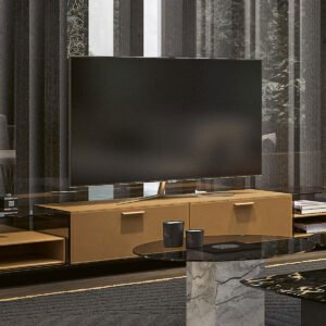 Floor-standing TV cabinet living room home 2025 new small apartment light luxury high-end coffee table TV cabinet combination