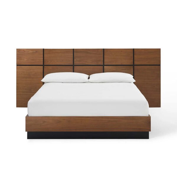 Nordic bed modern simple storage bed Japanese tatami board bed 1.8 meters 1.5 meters double hotel master bedroom bed - 图片 2
