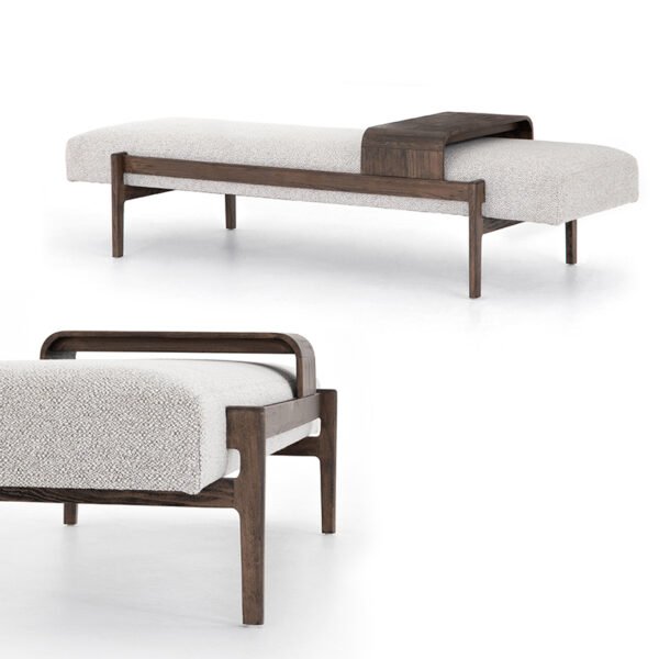 Post-modern simple chaise longue Italian light luxury minimalist leather sofa living room beauty couch leisure long bed end - 图片 2
