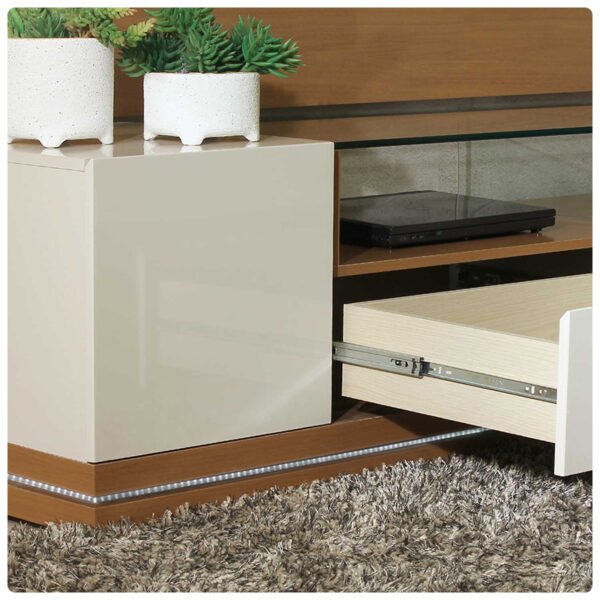 Solid wood TV cabinet modern simple living room home storage cabinet small apartment can be combined side cabinet against the wall bedroom floor cabinet - 图片 3