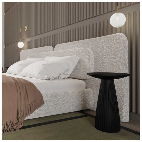 BED-0003, Luxury hotel king size bed, Grandiose headboard & Sturdy comfortable frame - 图片 3
