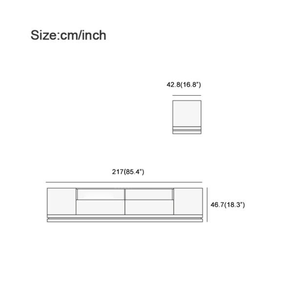 Solid wood TV cabinet modern simple living room home storage cabinet small apartment can be combined side cabinet against the wall bedroom floor cabinet - 图片 4