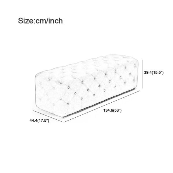 Light luxury long sofa shoe bench clothing store log dressing bedroom foot pedal changing stool try on shoe bench bed end stool - 图片 3