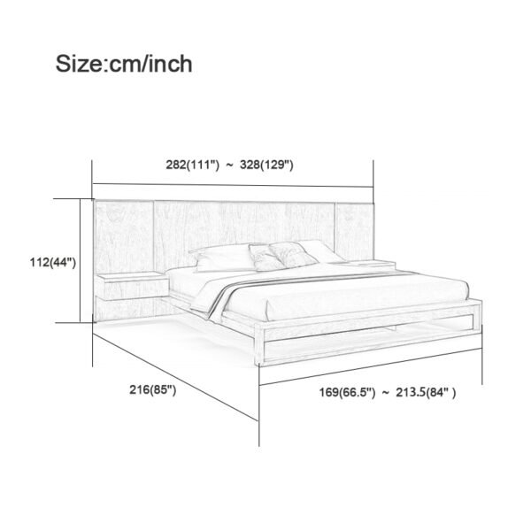 Solid wood bed simple modern 1.5m home double bed tatami 1.2 rental room economical single bed frame - 图片 5