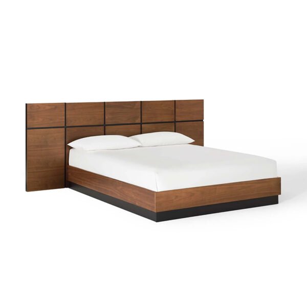 Nordic bed modern simple storage bed Japanese tatami board bed 1.8 meters 1.5 meters double hotel master bedroom bed - 图片 5