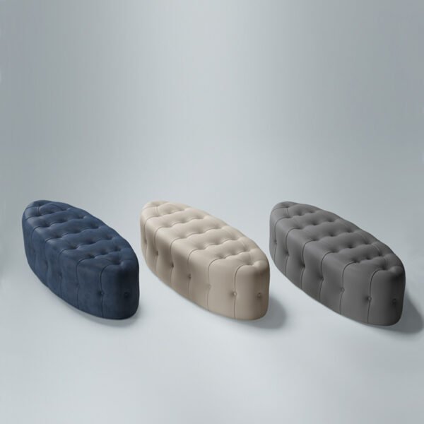Light luxury long sofa shoe bench clothing store log dressing bedroom foot pedal changing stool try on shoe bench bed end stool - 图片 5