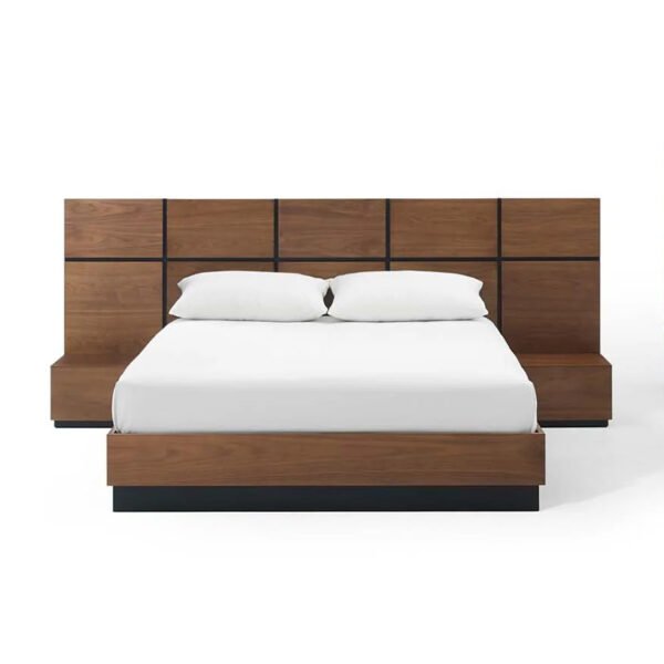 Nordic bed modern simple storage bed Japanese tatami board bed 1.8 meters 1.5 meters double hotel master bedroom bed - 图片 7