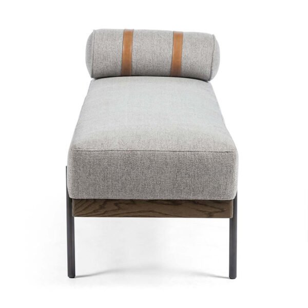Nordic simple modern creative movable coffee table sofa stool solid wood shoe bench bedroom fabric bed end bench bench - 图片 6