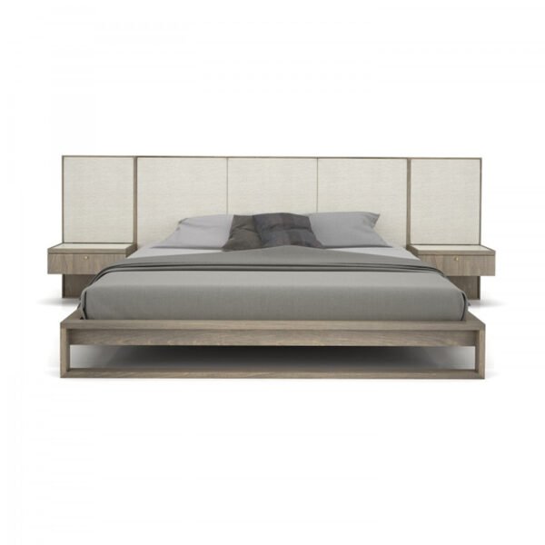 Solid wood bed simple modern 1.5m home double bed tatami 1.2 rental room economical single bed frame - 图片 7