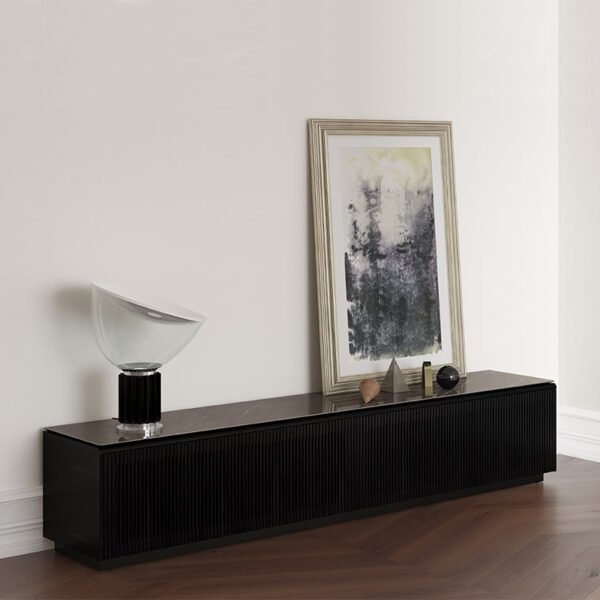 Modular Wall Shelf & Storage Unit – Walnut Finish with Brass Accents - 图片 3