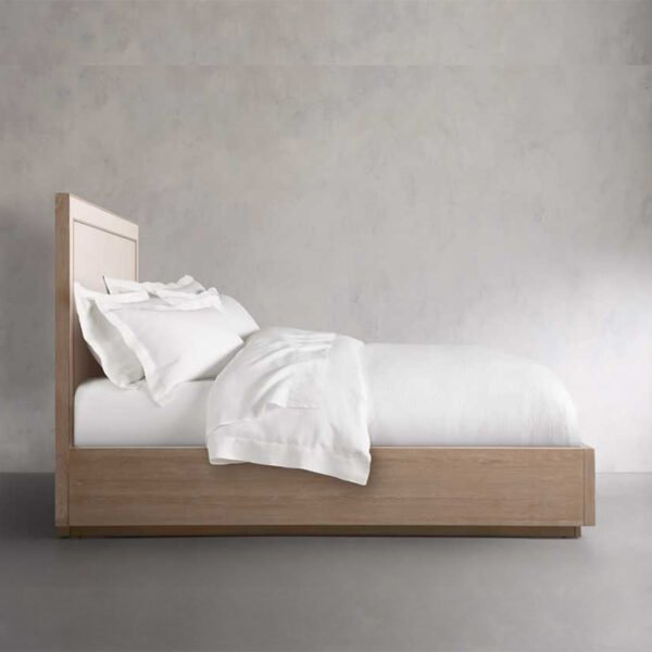 Nordic solid wood bedroom double bed Italian creative designer hotel homestay villa master bedroom net red 1.8m bed - 图片 6