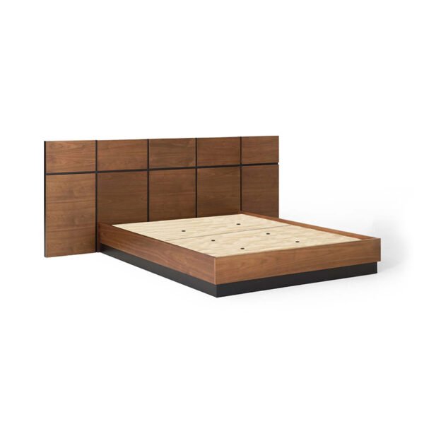Nordic bed modern simple storage bed Japanese tatami board bed 1.8 meters 1.5 meters double hotel master bedroom bed - 图片 8