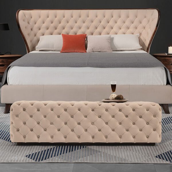 Light luxury long sofa shoe bench clothing store log dressing bedroom foot pedal changing stool try on shoe bench bed end stool - 图片 8