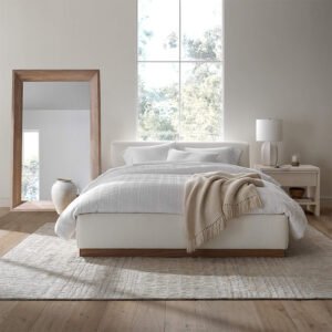 Solid wood bedside table new style simple modern small light luxury high-end cream style bedroom home bedside cabinet