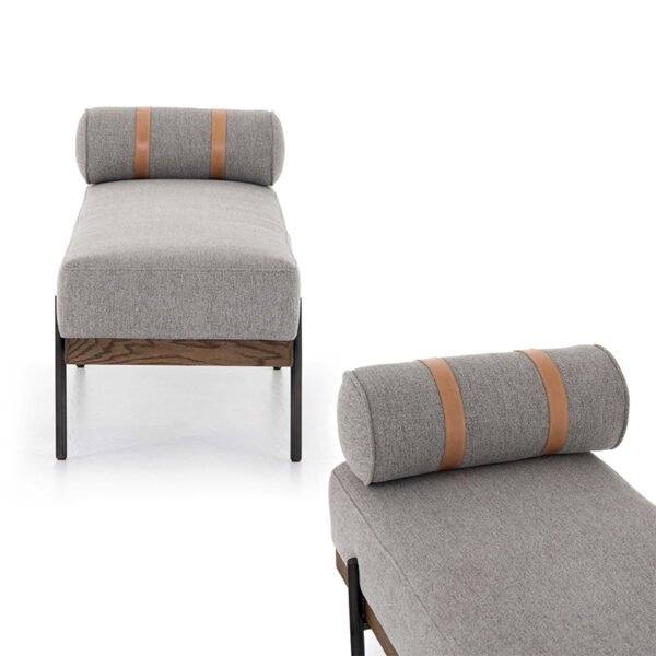 Nordic simple modern creative movable coffee table sofa stool solid wood shoe bench bedroom fabric bed end bench bench - 图片 8