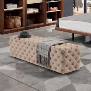 Light luxury long sofa shoe bench clothing store log dressing bedroom foot pedal changing stool try on shoe bench bed end stool